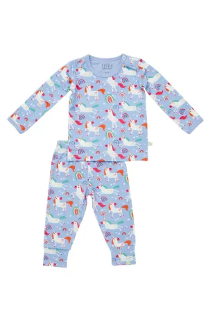 Langarm-Pyjama-Set - Einhörner Baby & Kinder_Klee-Baby-Kids