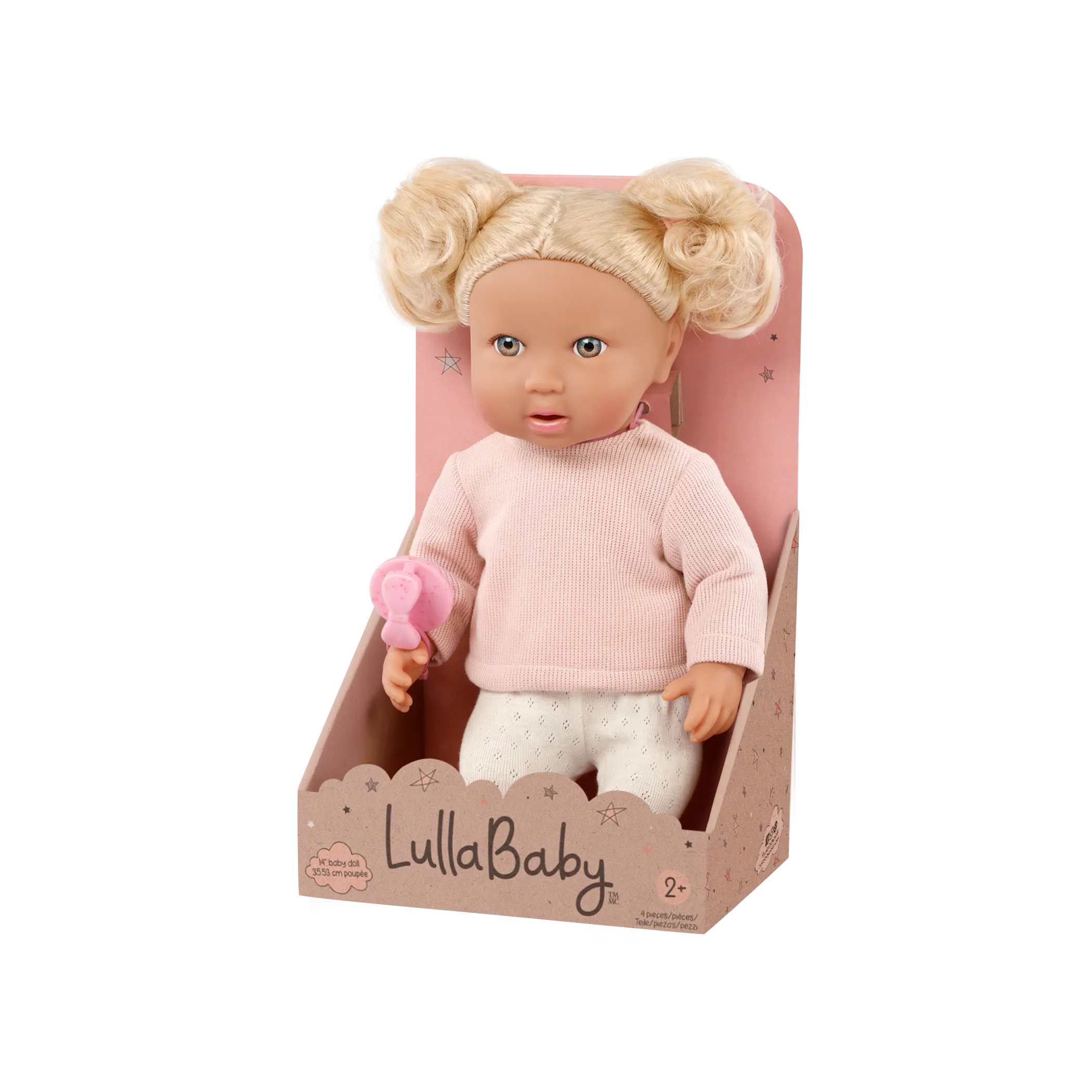 LullaBaby – Babypuppe mit welligem blondem Haar