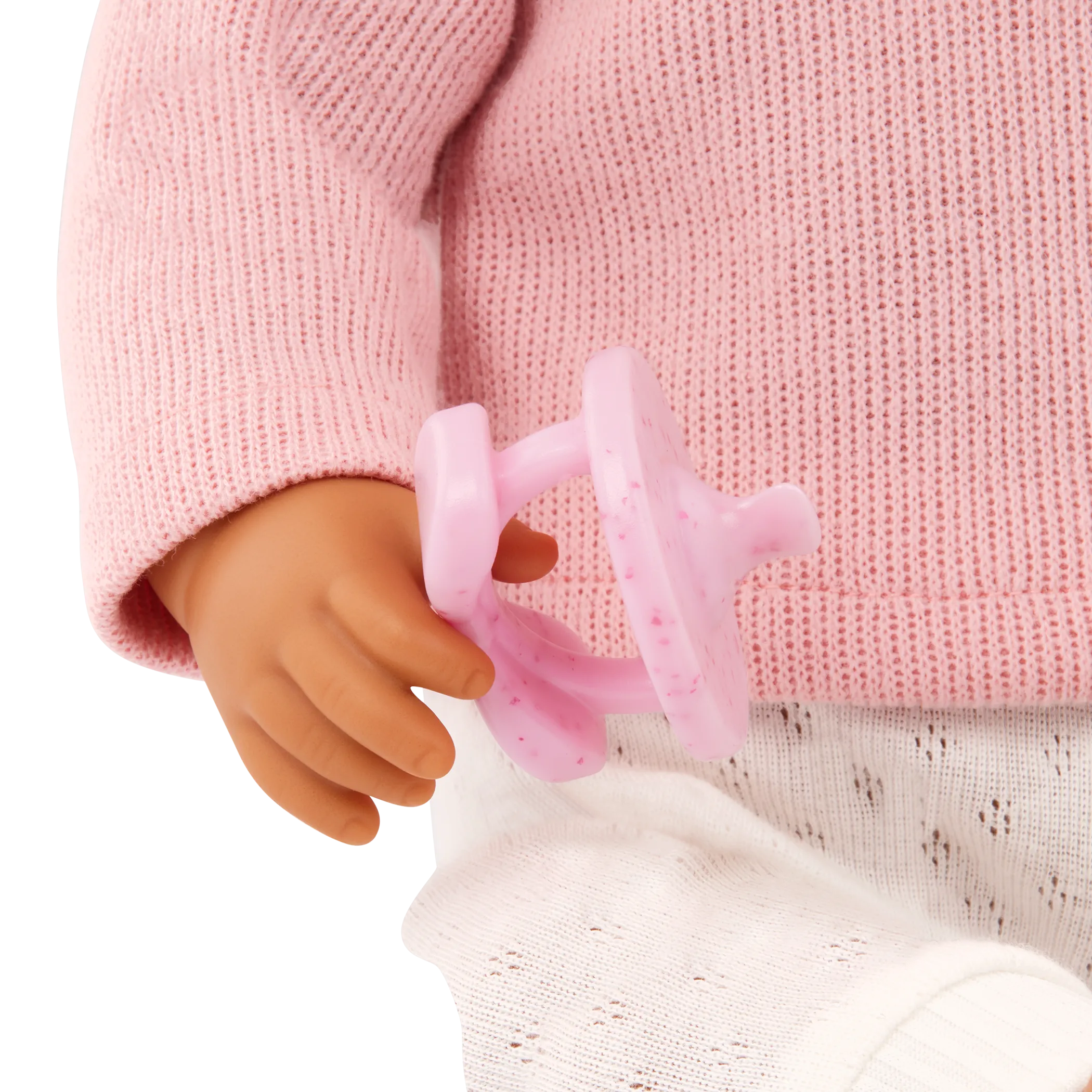 LullaBaby – Babypuppe mit welligem braunem Haar