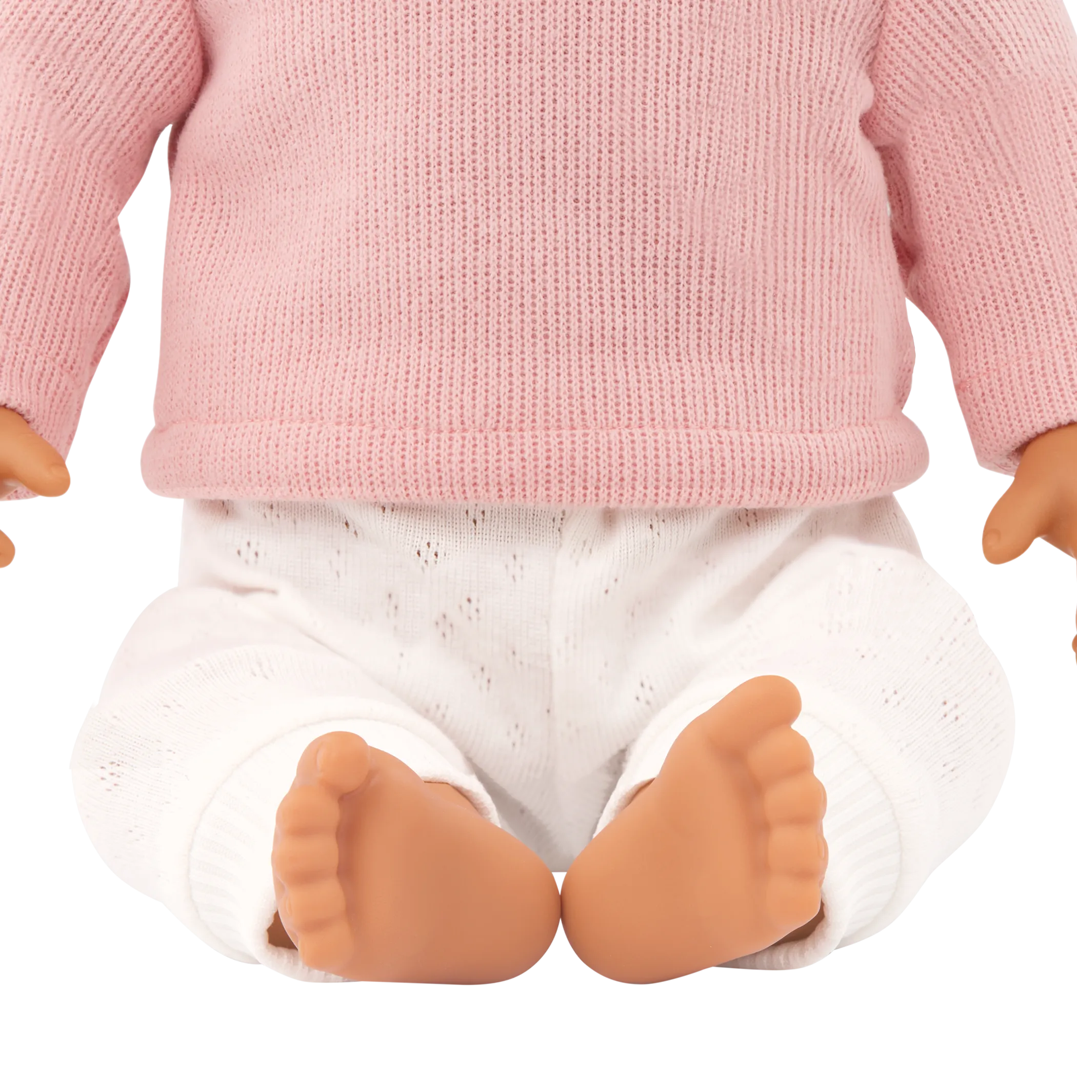 LullaBaby – Babypuppe mit welligem braunem Haar