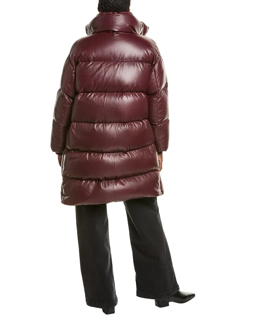 Mackage Saya Steppmantel aus Leder mit Daunenfüllung
