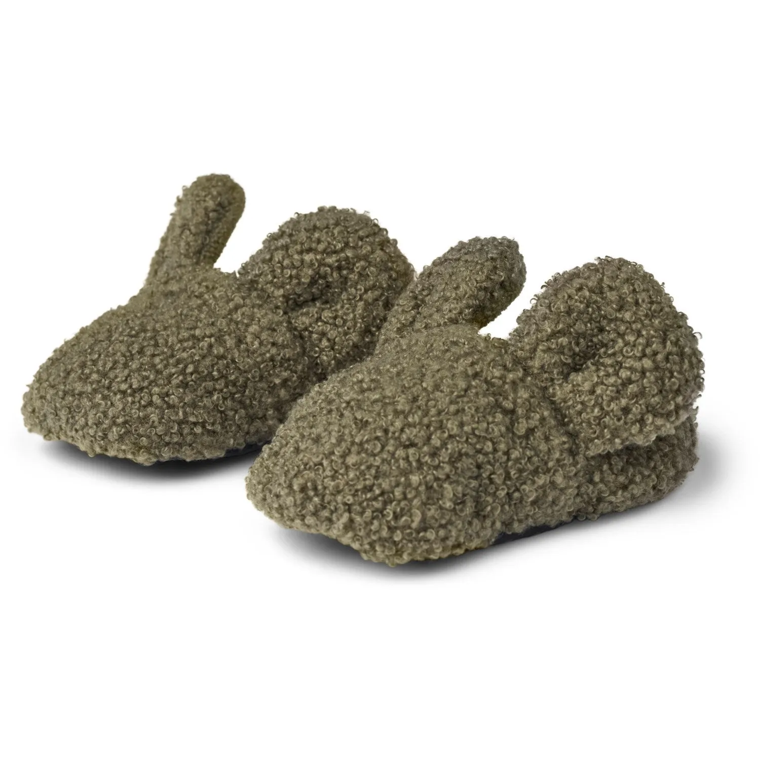MarMar Bonded Teddy Olivenblatt Abal Fleece Babyschuhe Babykids_Marmar