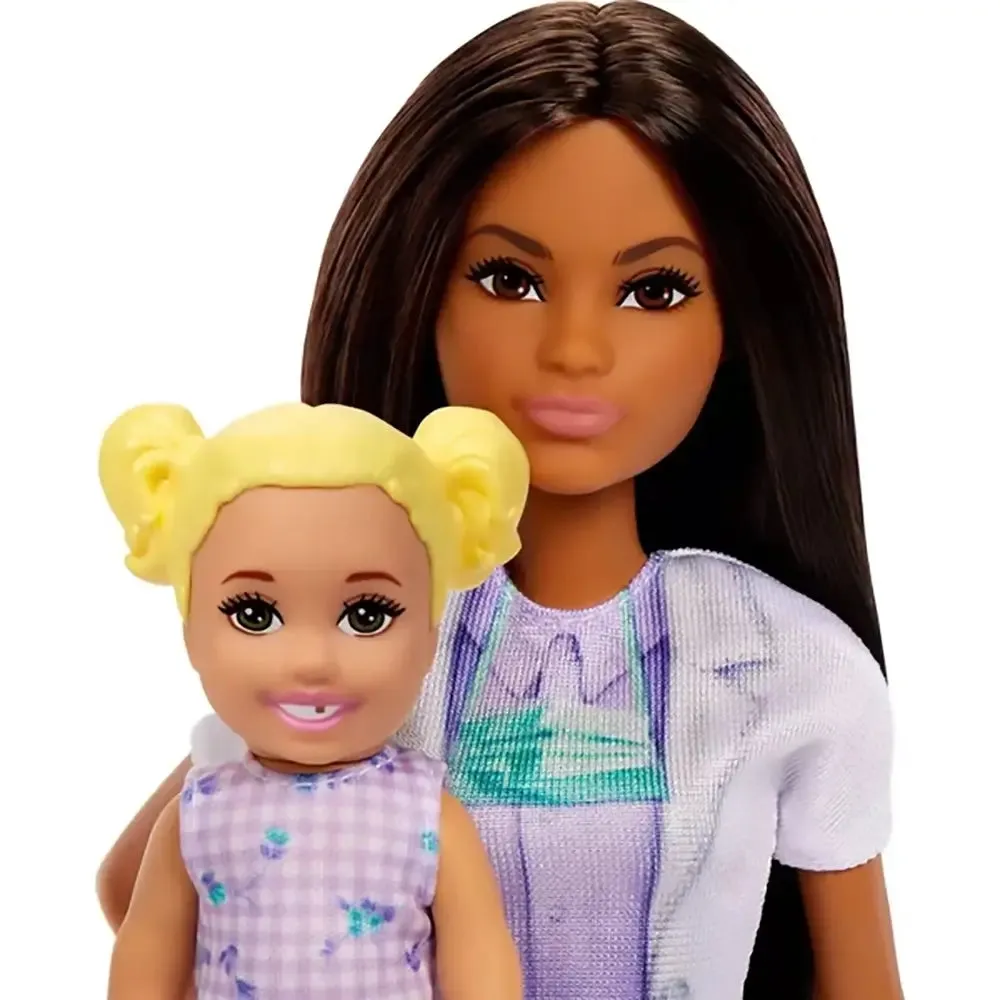 Mattel Toys Barbie Du kannst alles sein Zahnärztin mit brünetter Modepuppe