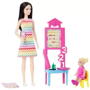 Mattel Toys Barbie Du kannst alles sein Lehrerin mit blonder Modepuppe