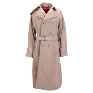Max & Co Doppelreihiger Trenchcoat in Beige Polyester