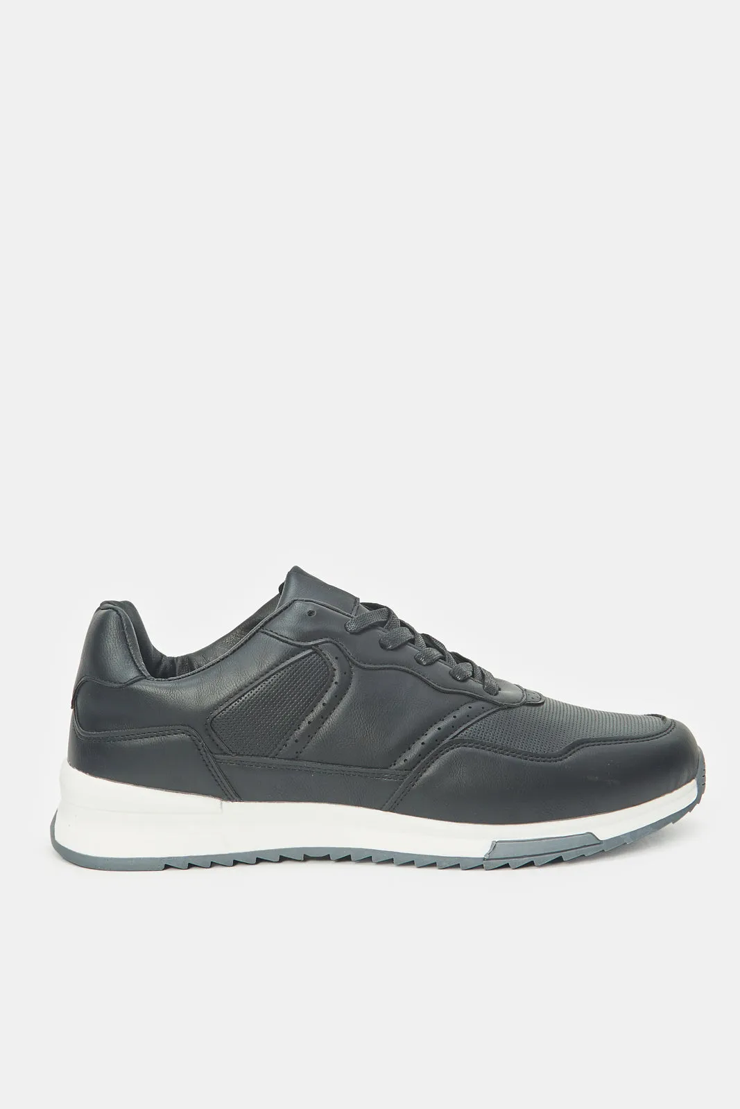 Herren Sneakers aus schwarzem Material Block