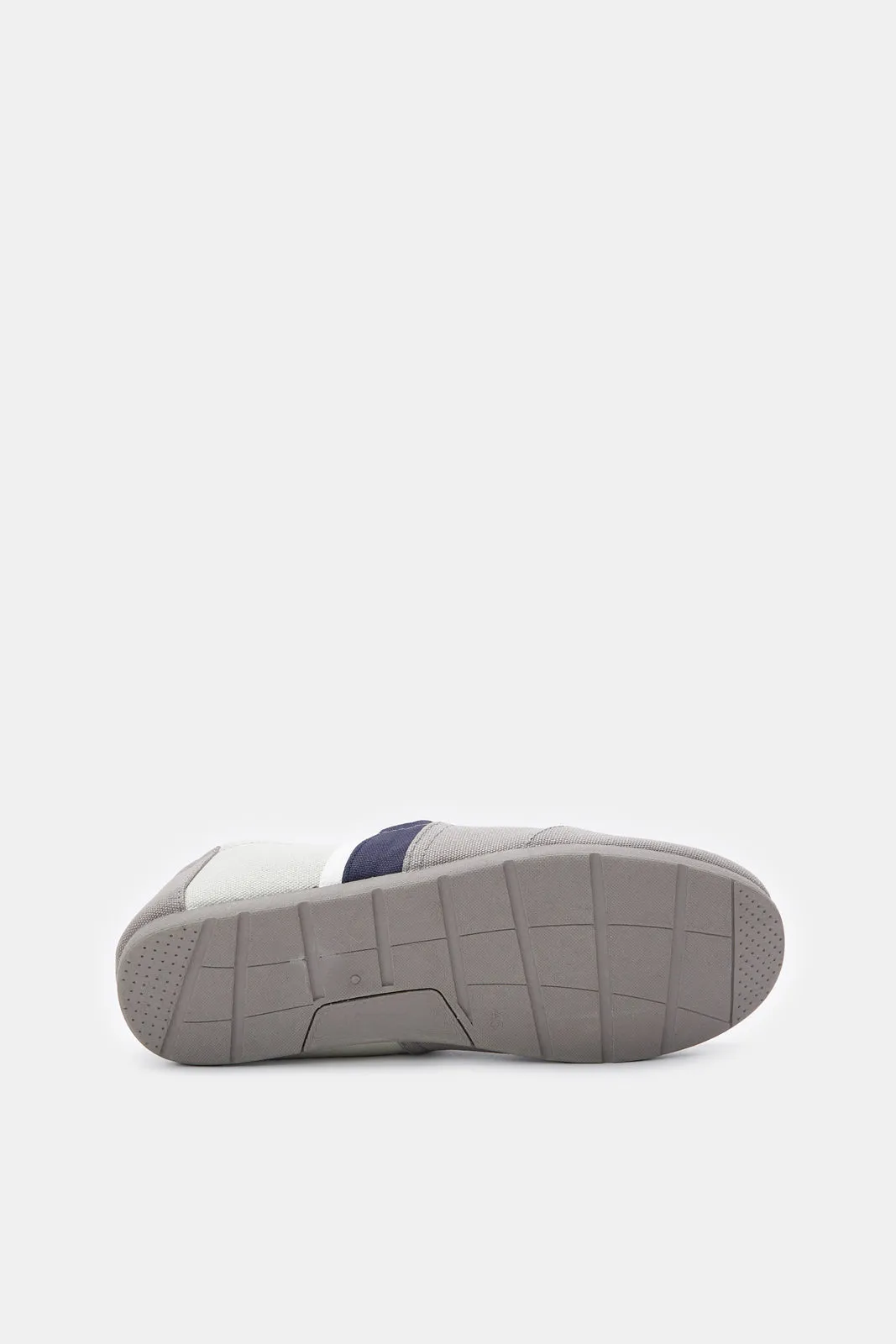 Herren Grauer Block-Slip-On