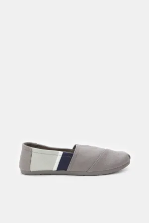 Herren Grauer Block-Slip-On