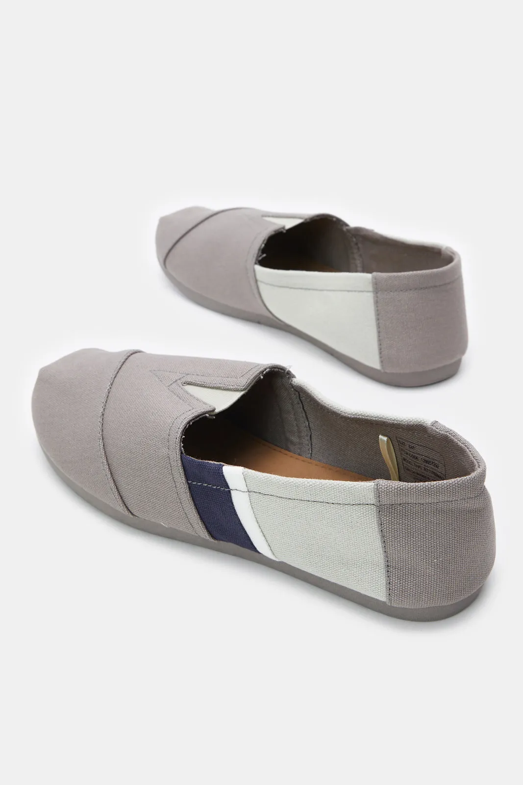 Herren Grauer Block-Slip-On