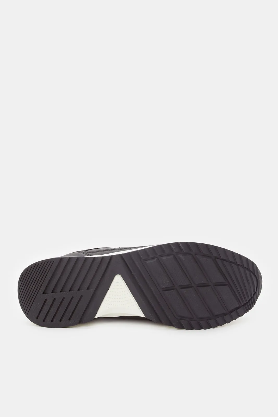 Herren Navy Material Block Sneaker