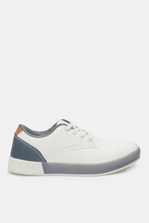 Herren Weiße Einfache Sneakers