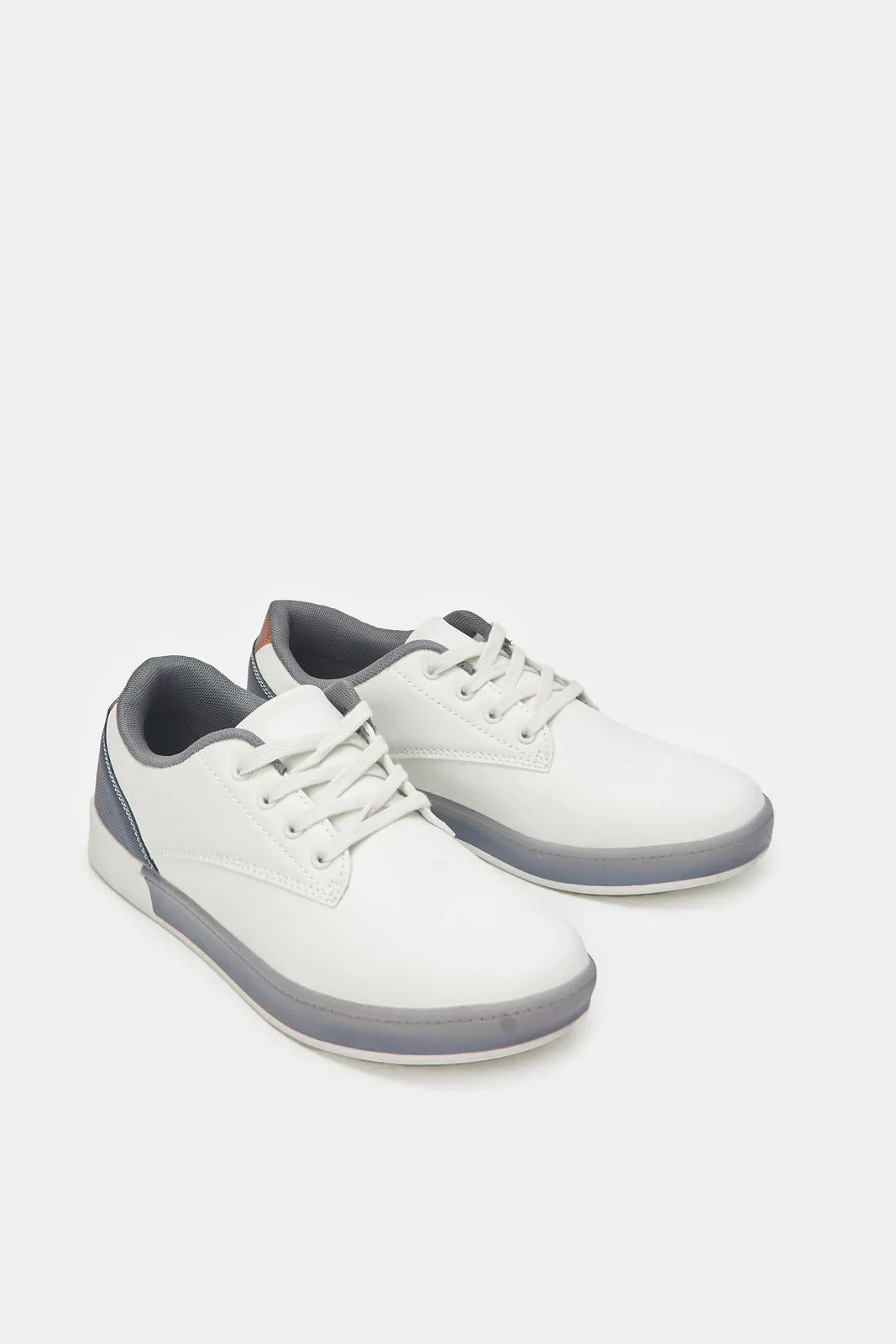 Herren Weiße Einfache Sneakers
