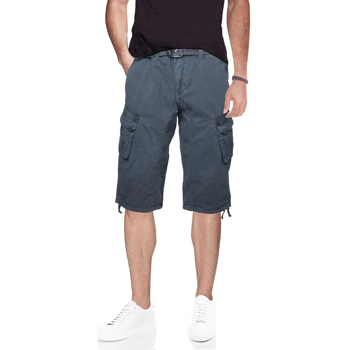 Herren Cargo Bundhosen mit Gürtel