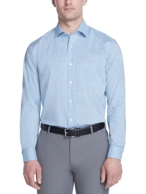 Herren-Hemd mit Karomuster und Knopfleiste, Blau
