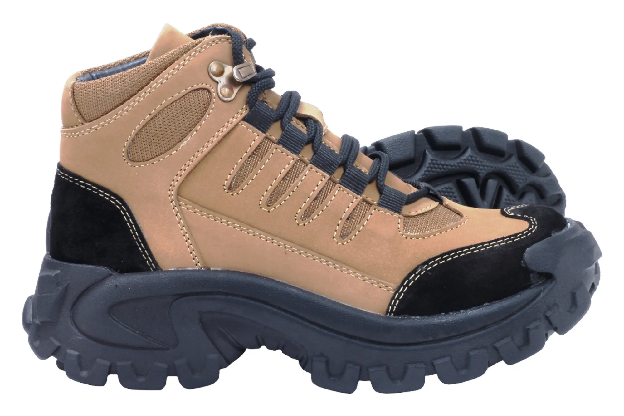 Herren High Ankle Leder Freizeitschuhe 95946