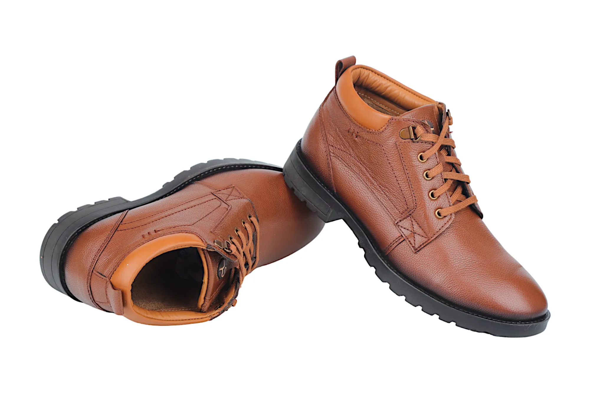 Herren Leder Stiefel Casual Schuh 38017