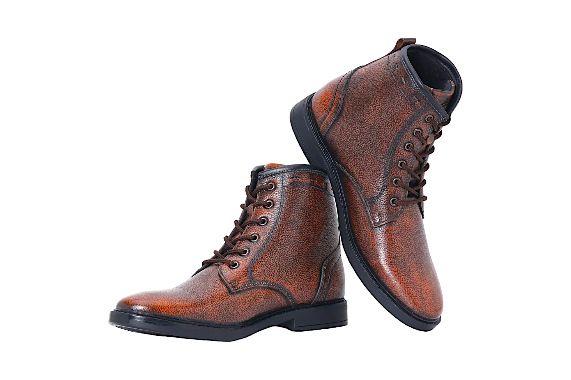 Herren Leder Casual Boots Schuh 38021