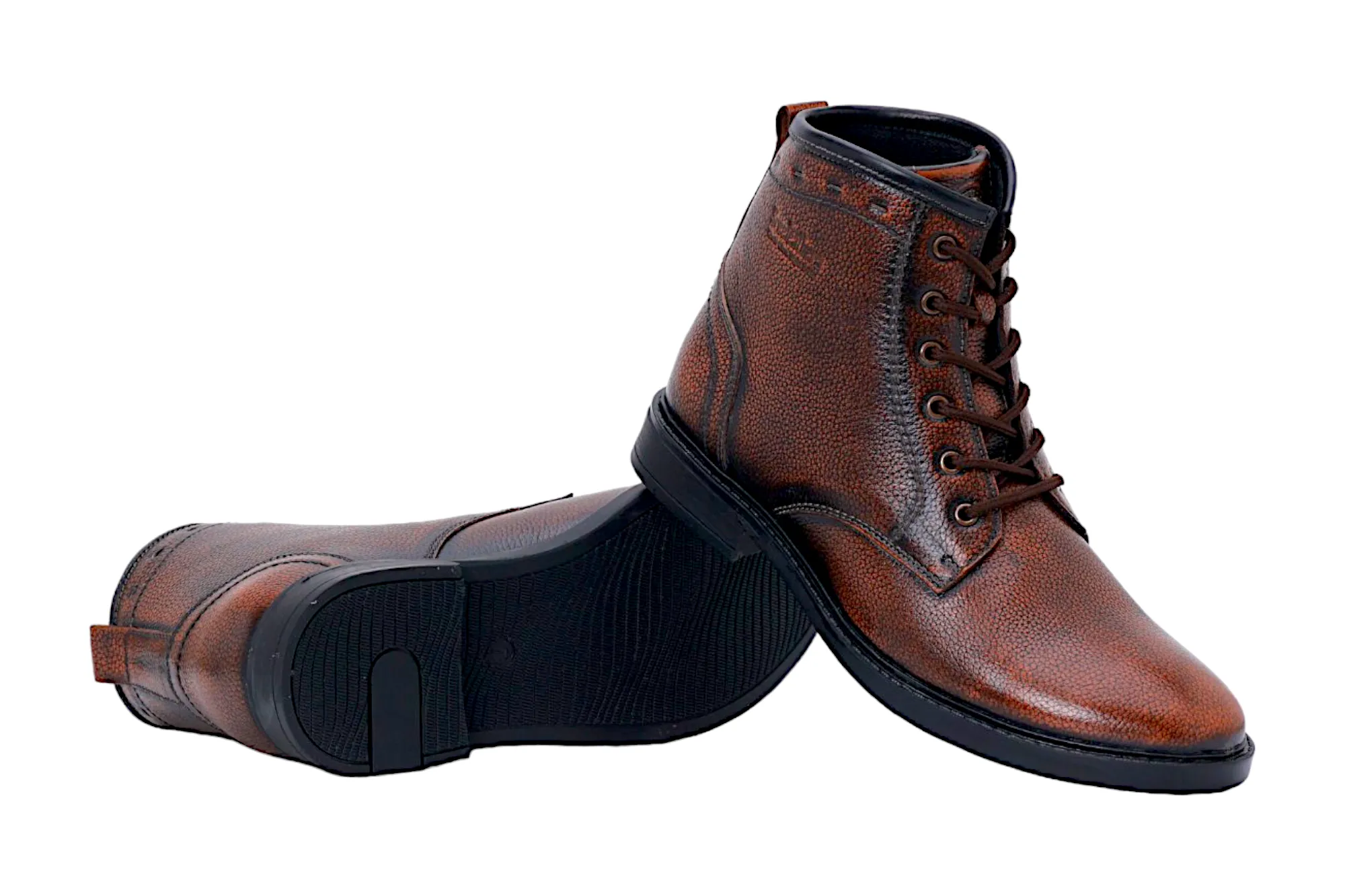 Herren Leder Casual Boots Schuh 38021