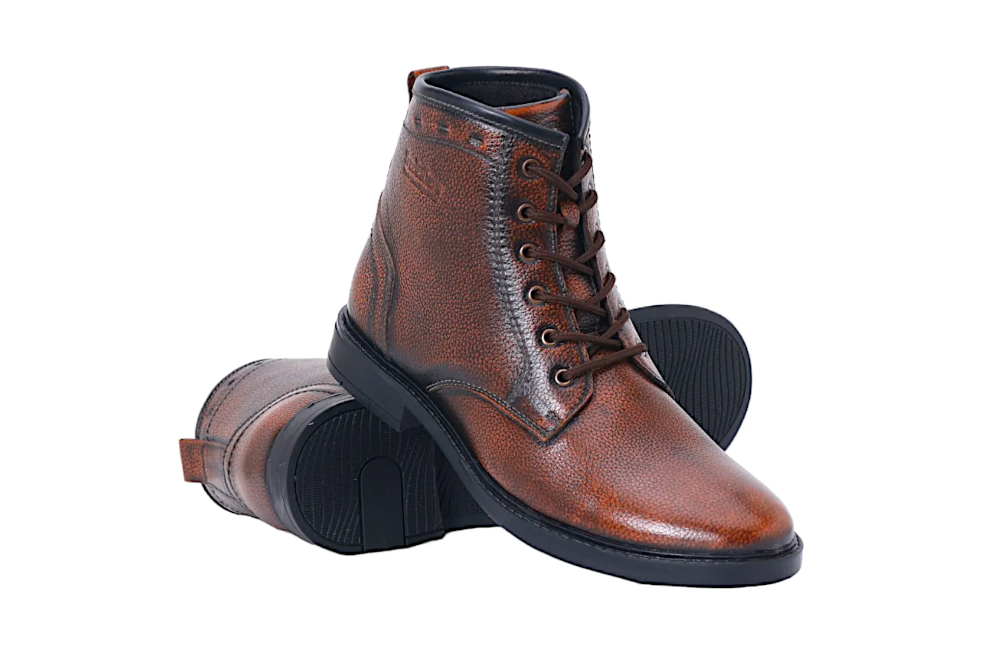 Herren Leder Casual Boots Schuh 38021