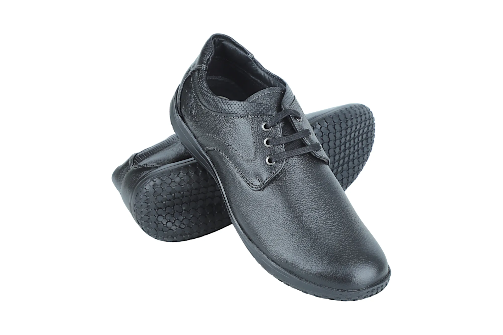 Herren Leder Freizeitschuhe 58028