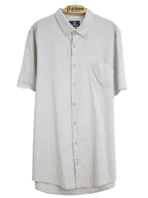 Herren-Seitentaschen-Hemd, Off White