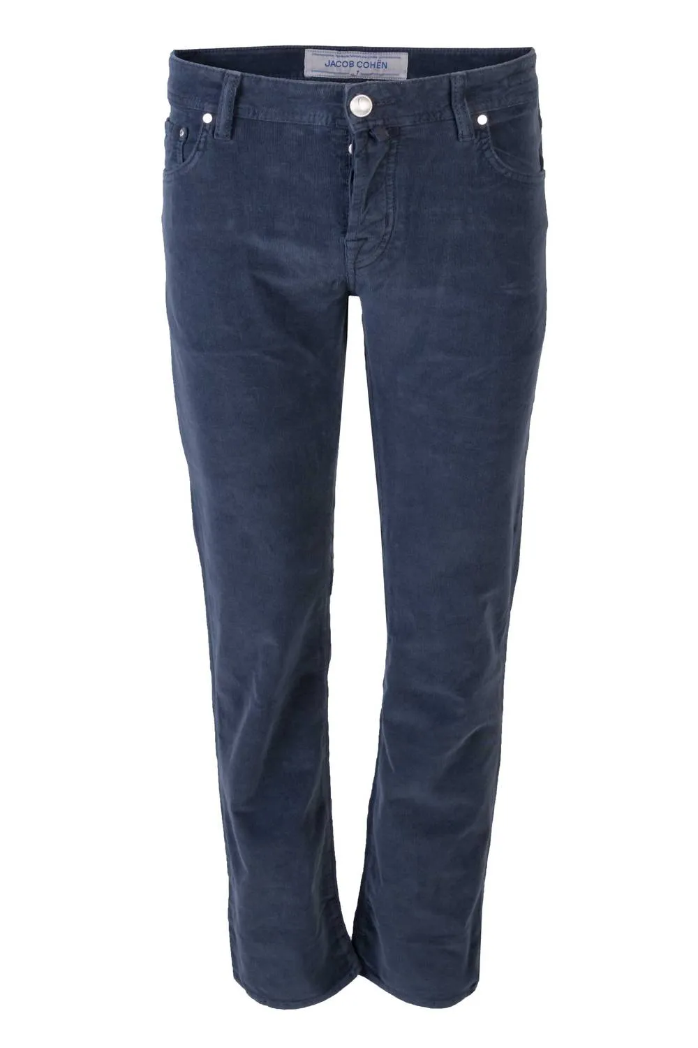 Herren Slim Fit Needlecord Komfort-Jeans in Marine
