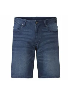 Herren Washed Denim Shorts, Blau