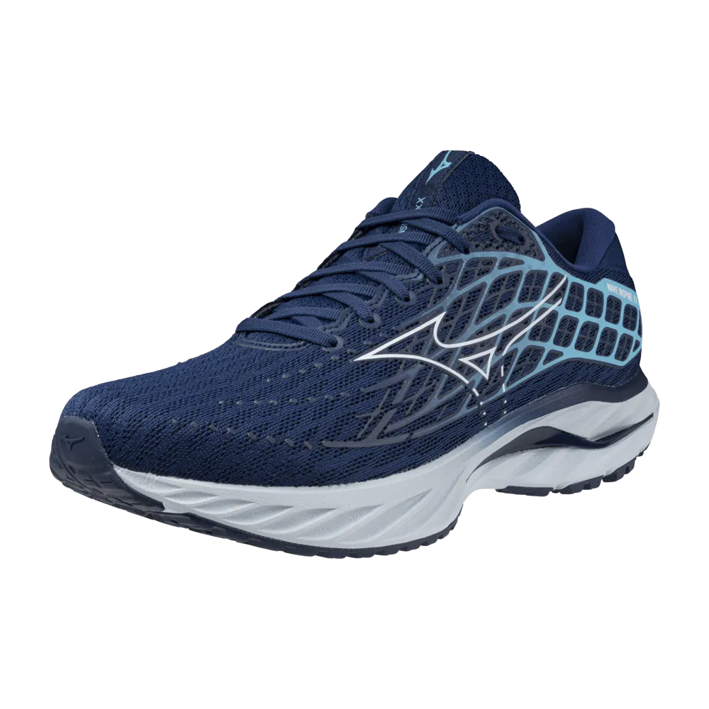 Mizuno Herren Wave Inspire 20 Laufschuhe in Estate Blau/Weiß/River Blau AW24