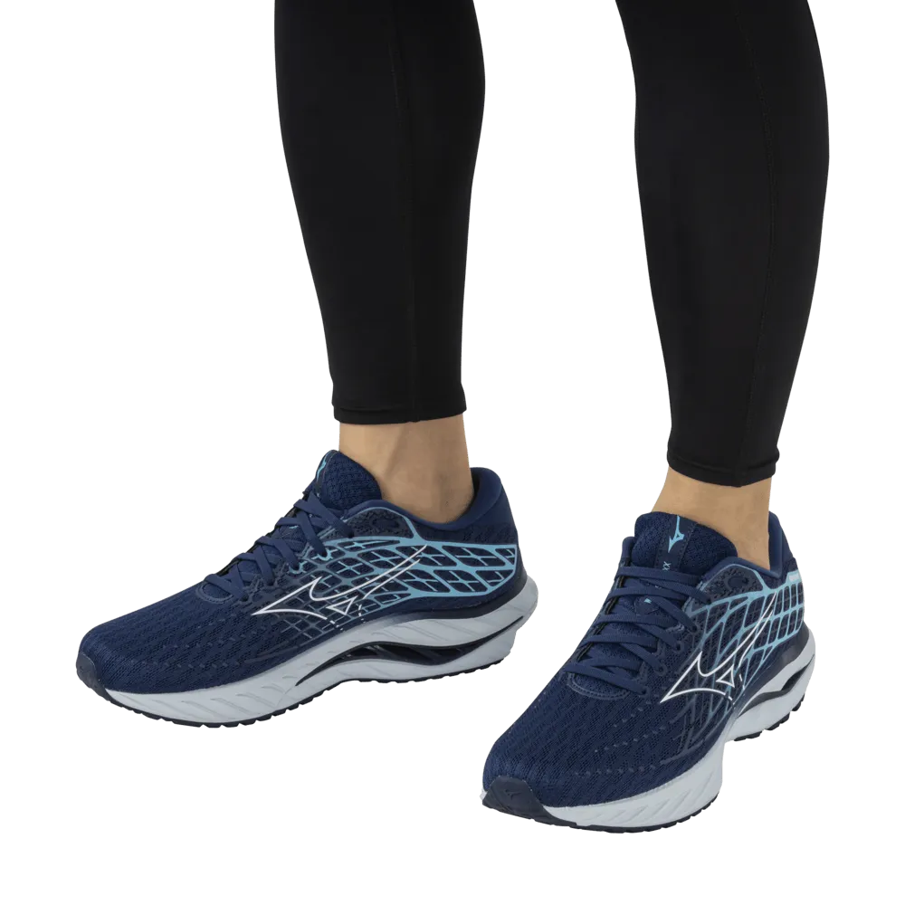 Mizuno Herren Wave Inspire 20 Laufschuhe in Estate Blau/Weiß/River Blau AW24