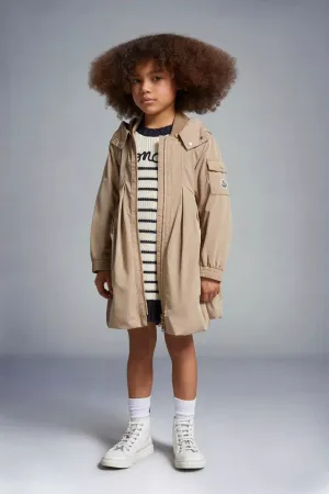 Moncler Enfant Mädchen Arild Langer Mantel in Beige