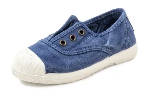 Natural World Eco: Elastische Kindersneaker - Blau