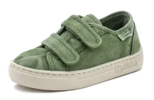 Natural World Eco: Klettverschluss-Kinderturnschuhe - Khaki