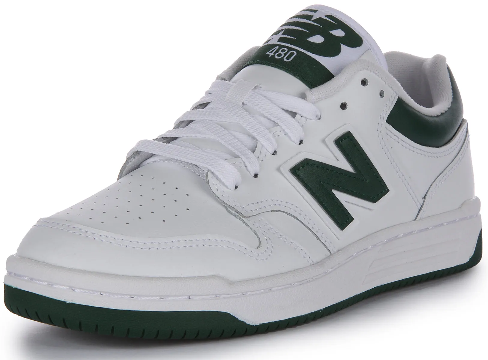 New Balance BB 480 LNG in Weiß-Grün Schuhe New Balance