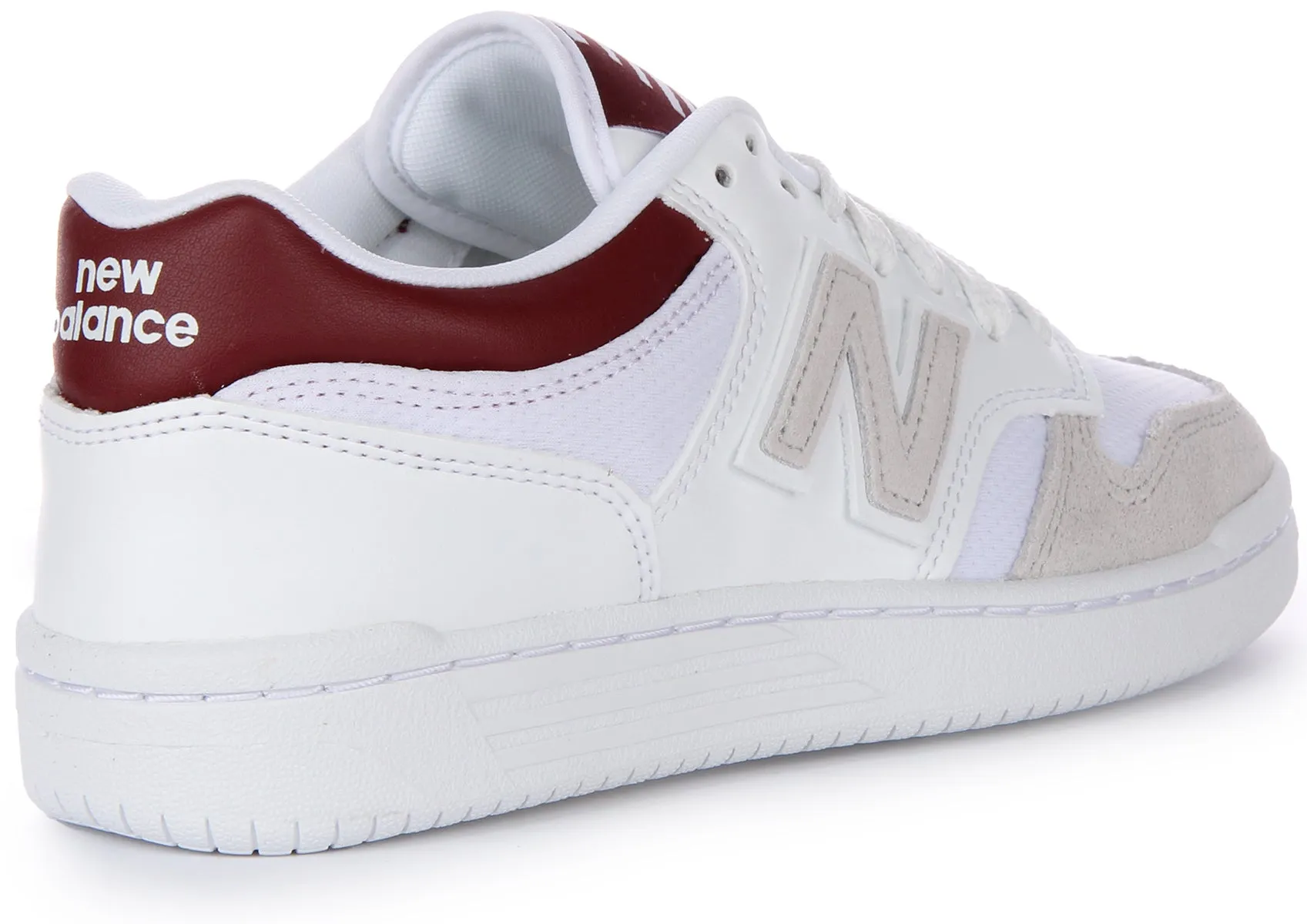 New Balance BB 480LKB in Weiß Rot für Herren Schuhe New Balance