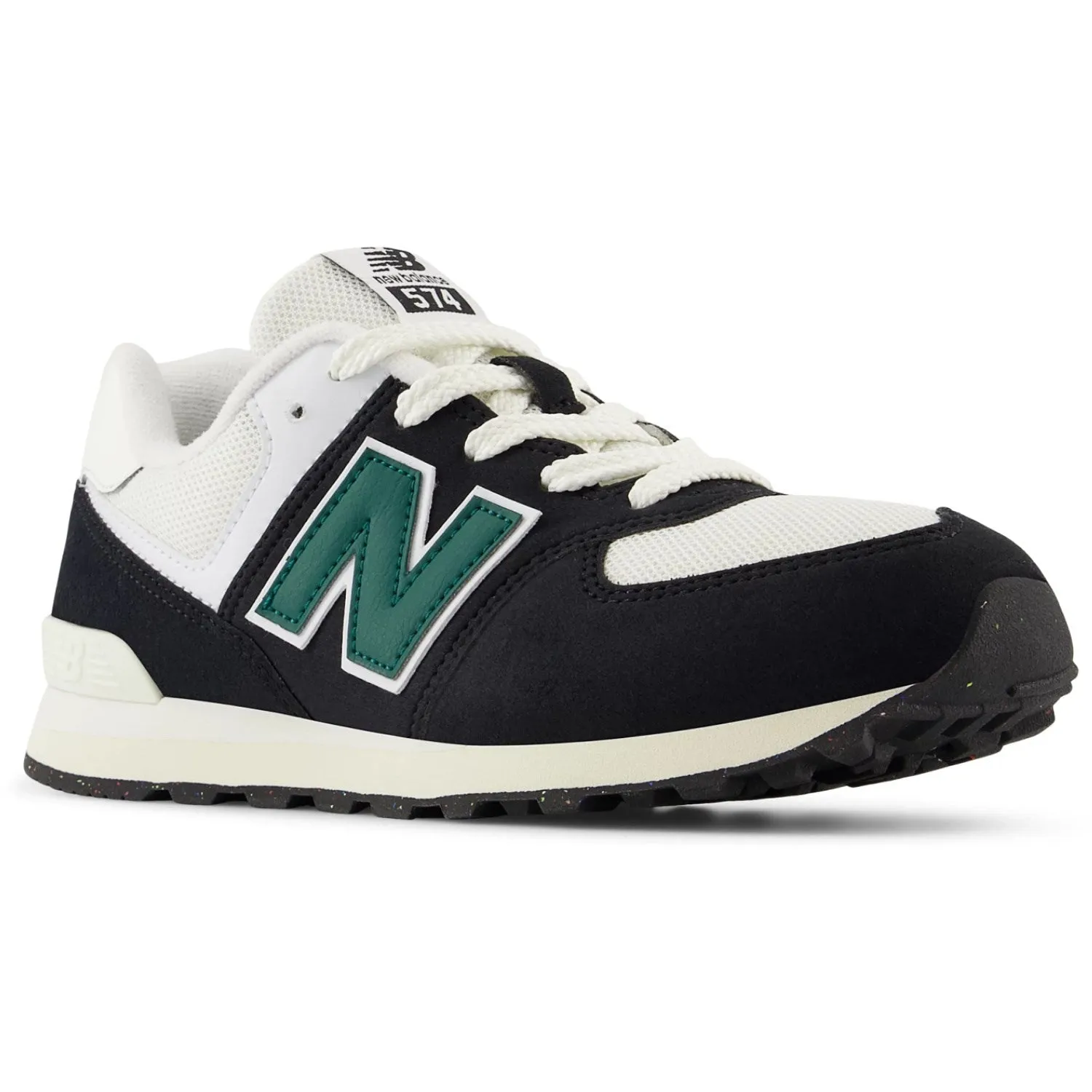New Balance Black 574 Kinder-Schnürschuhe Babykids_New-Balance