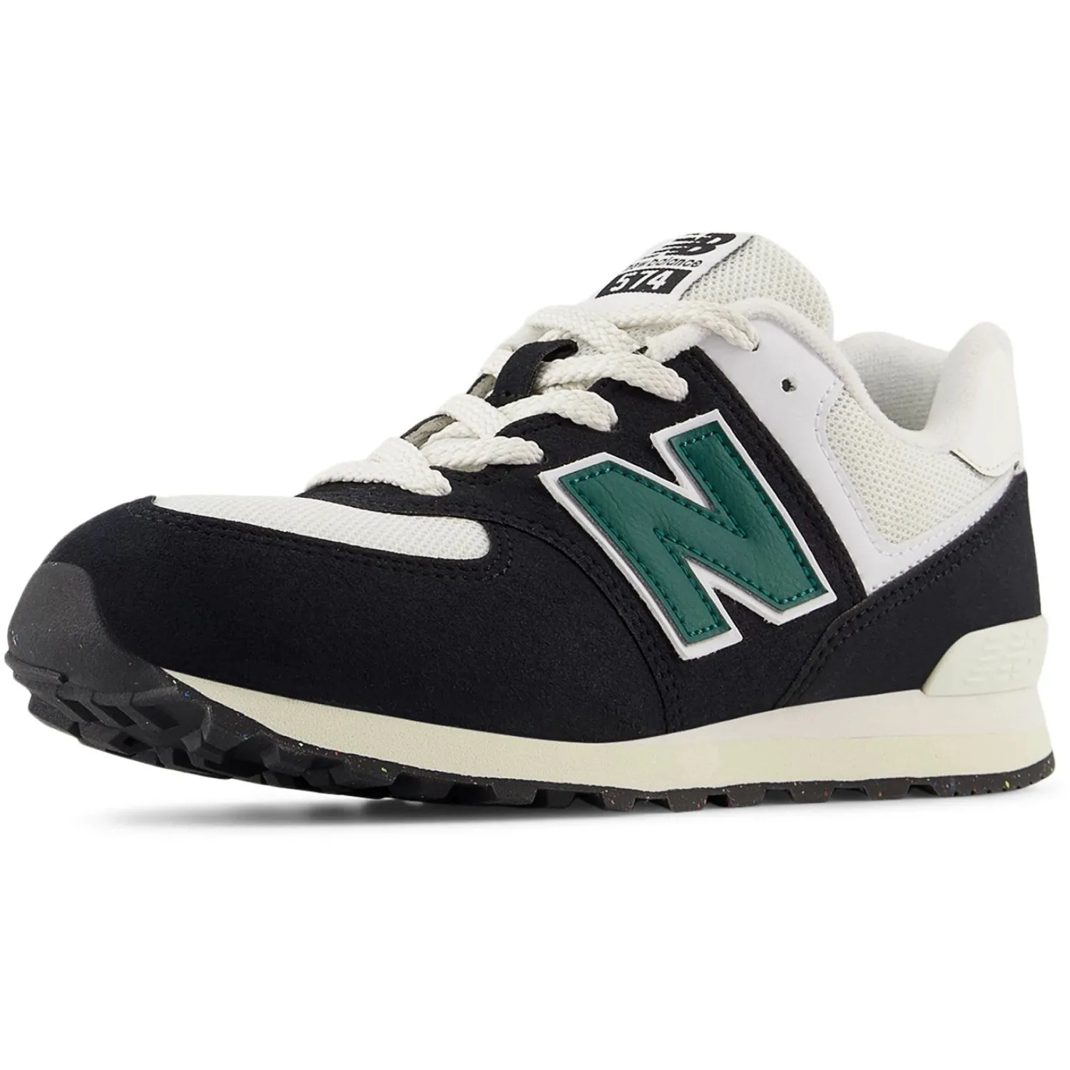 New Balance Black 574 Kinder-Schnürschuhe Babykids_New-Balance