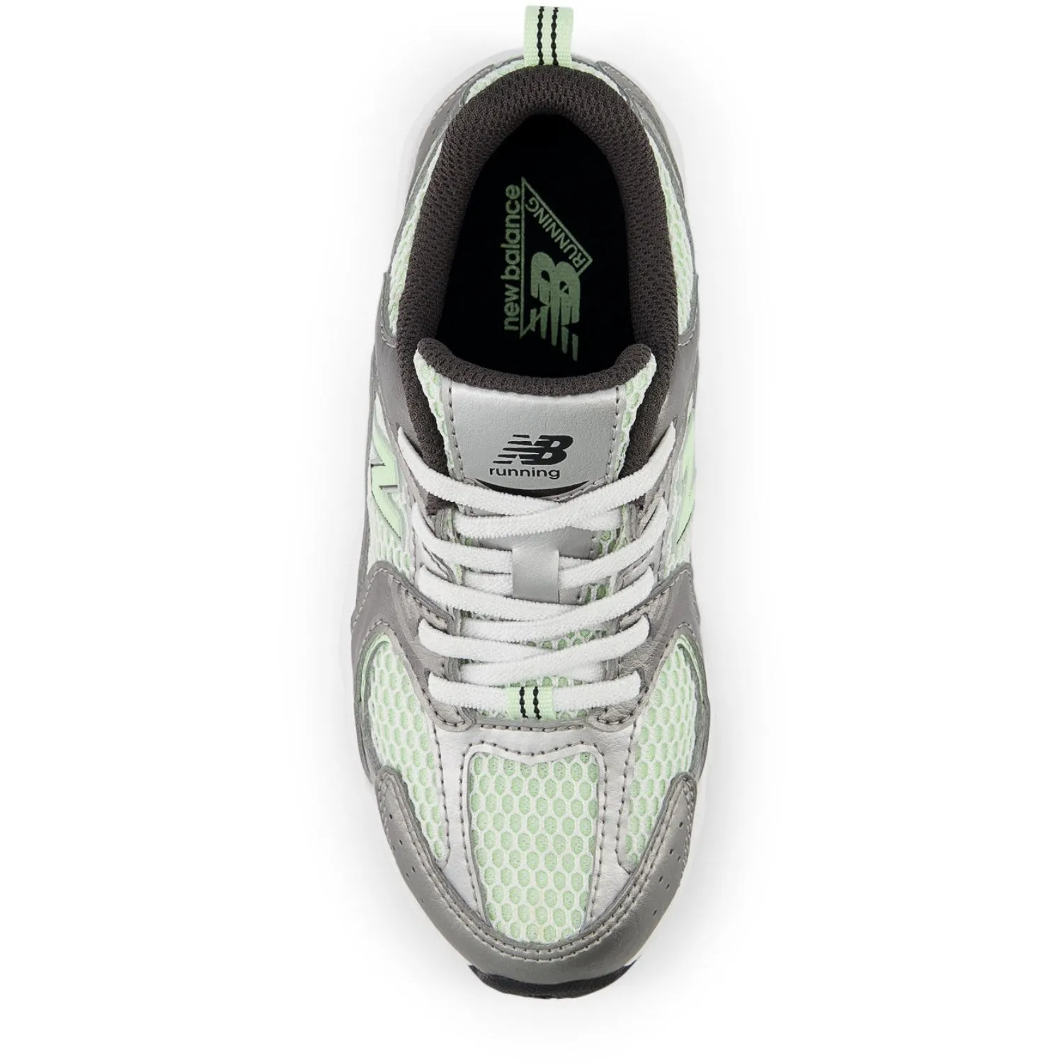 New Balance Dunkles Silber Metallic New Balance 530 Kinder Bungee-Schnürsenkel Baby/Kinder_New-Balance