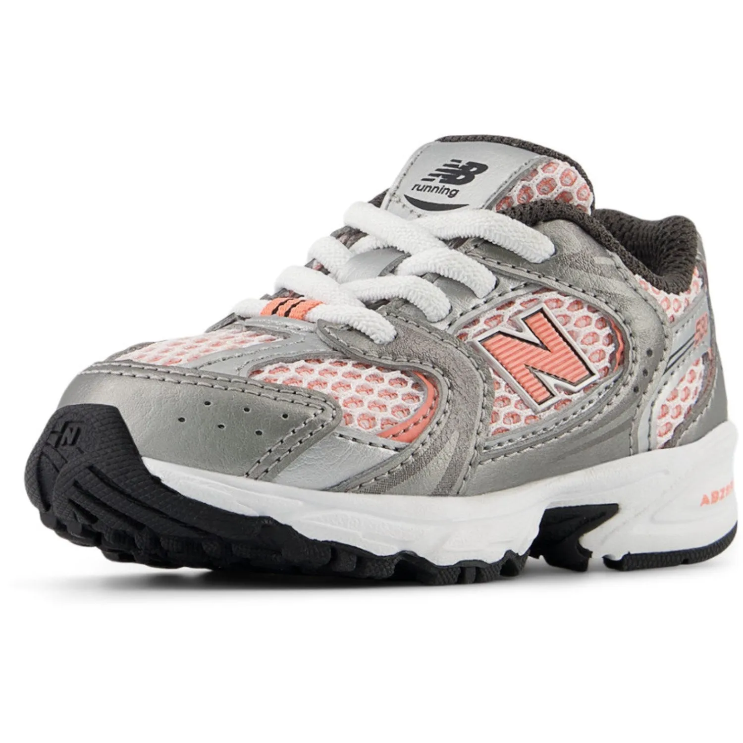 New Balance Dunkles Silber Metallic New Balance 530 Kinder Bungee-Schnürsenkel Baby/Kinder_New-Balance