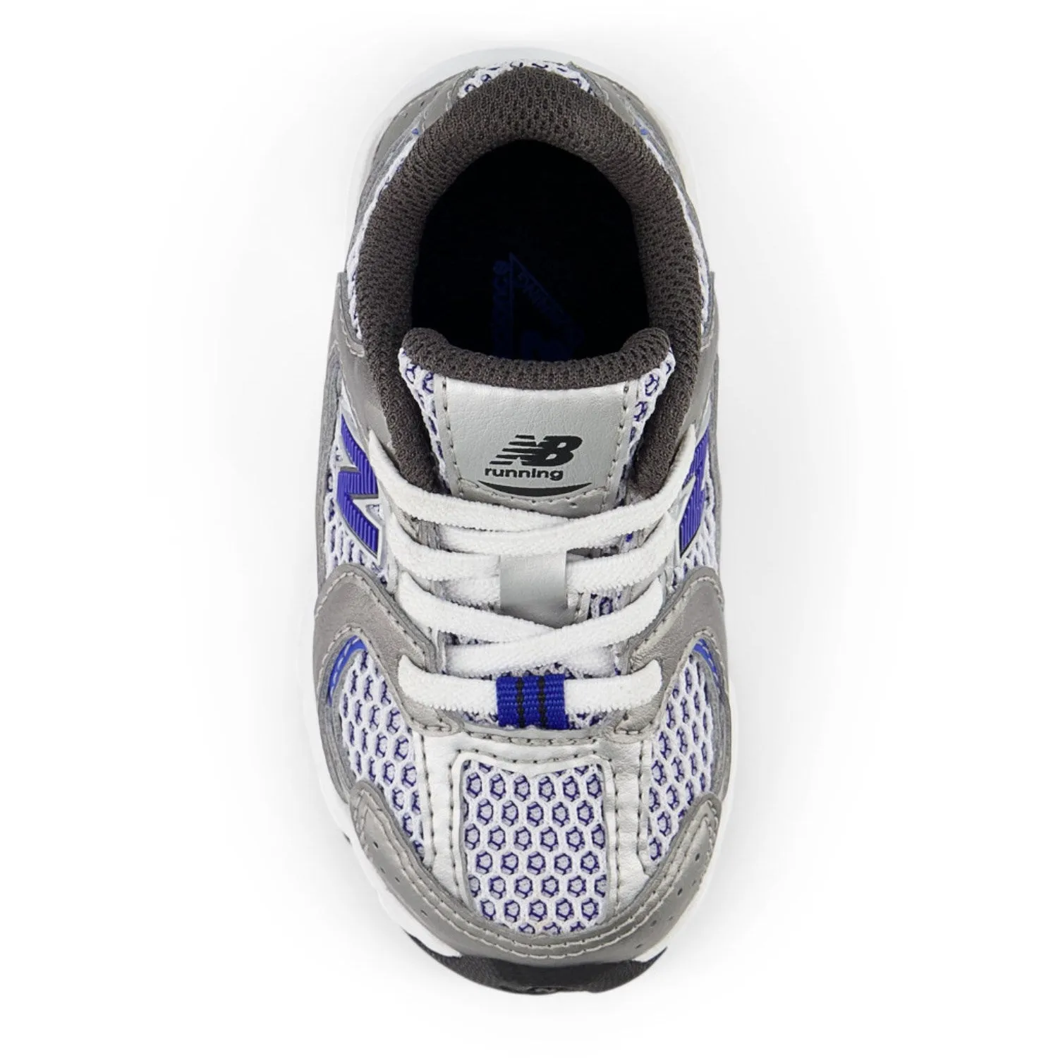 New Balance Dunkles Silber Metallic New Balance 530 Kinder Bungee-Schnürung Babykids_New-Balance