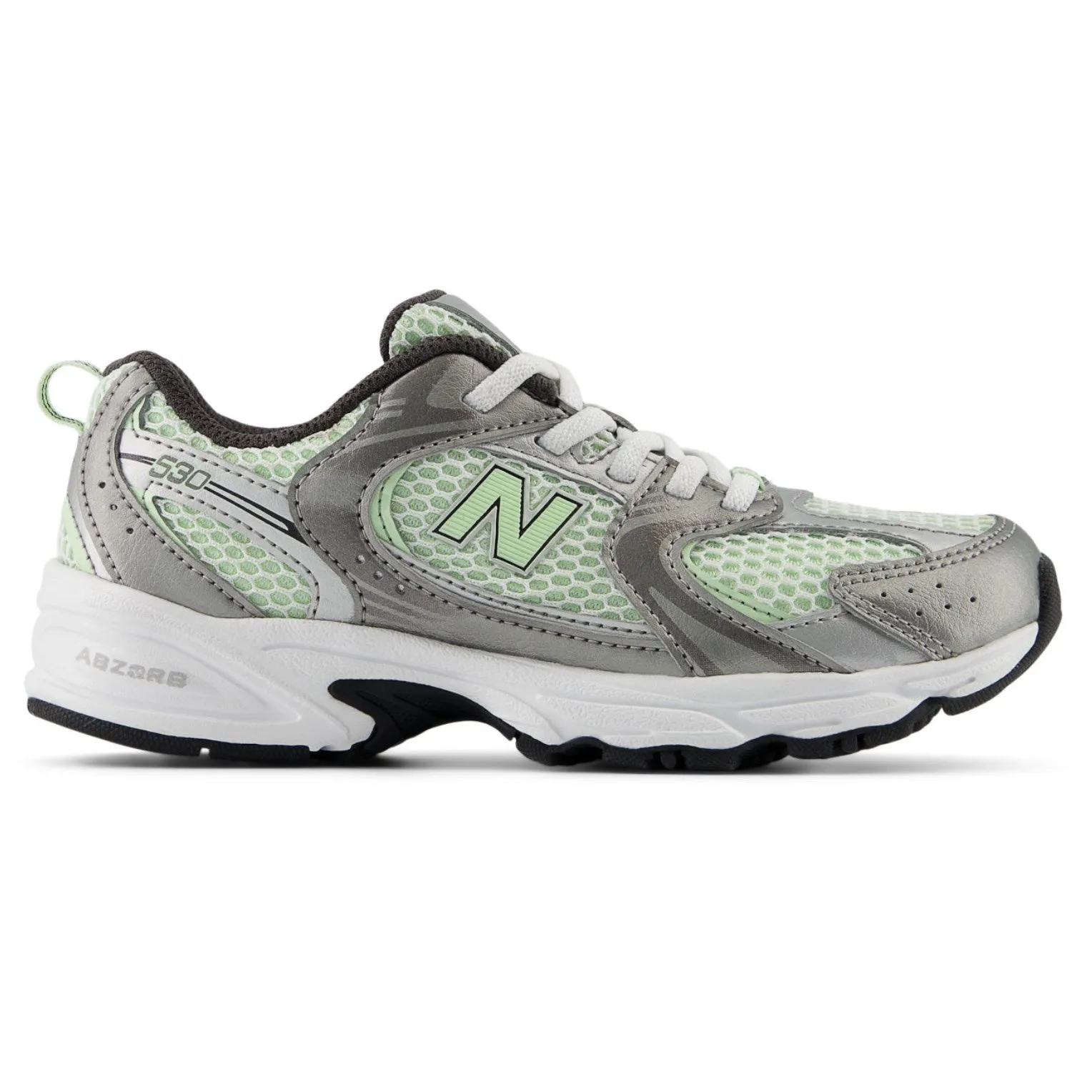 New Balance Dunkles Silber Metallic New Balance 530 Kinder Bungee-Schnürsenkel Baby/Kinder_New-Balance