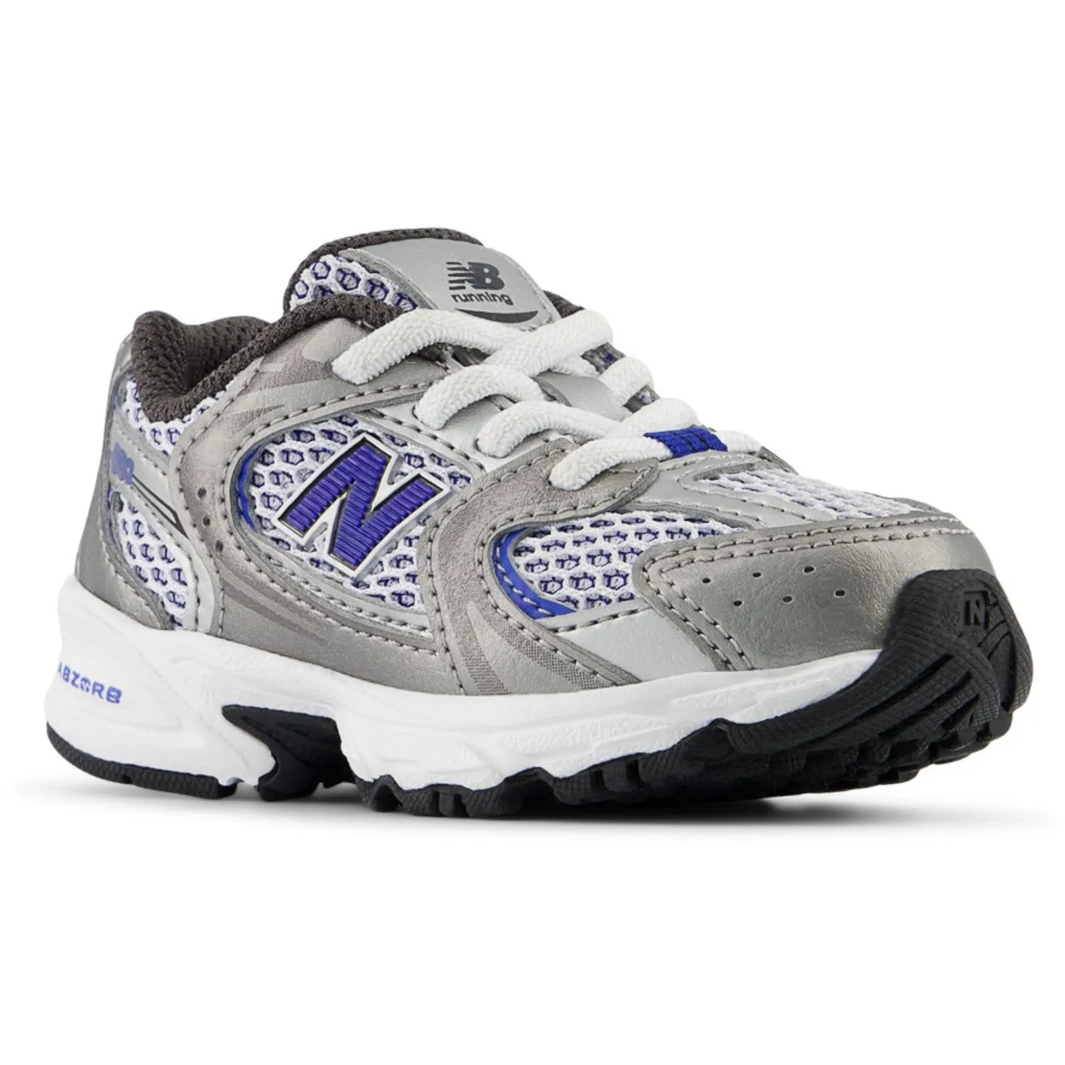 New Balance Dunkles Silber Metallic New Balance 530 Kinder Bungee-Schnürung Babykids_New-Balance