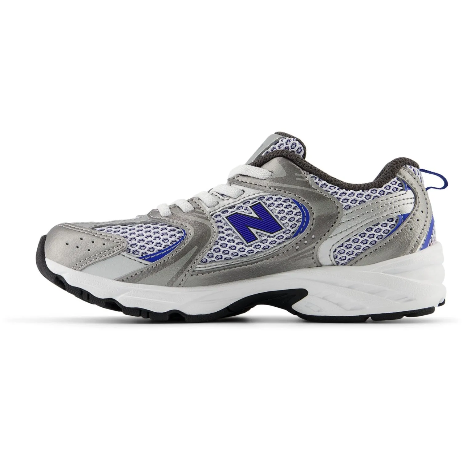 New Balance Dunkles Silber Metallic New Balance 530 Kinder Bungee Schnürsenkel Baby/Kinder_New-Balance