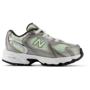 New Balance Dunkles Silber Metallic New Balance 530 Kinder Bungee-Schnürsenkel Baby/Kinder_New-Balance