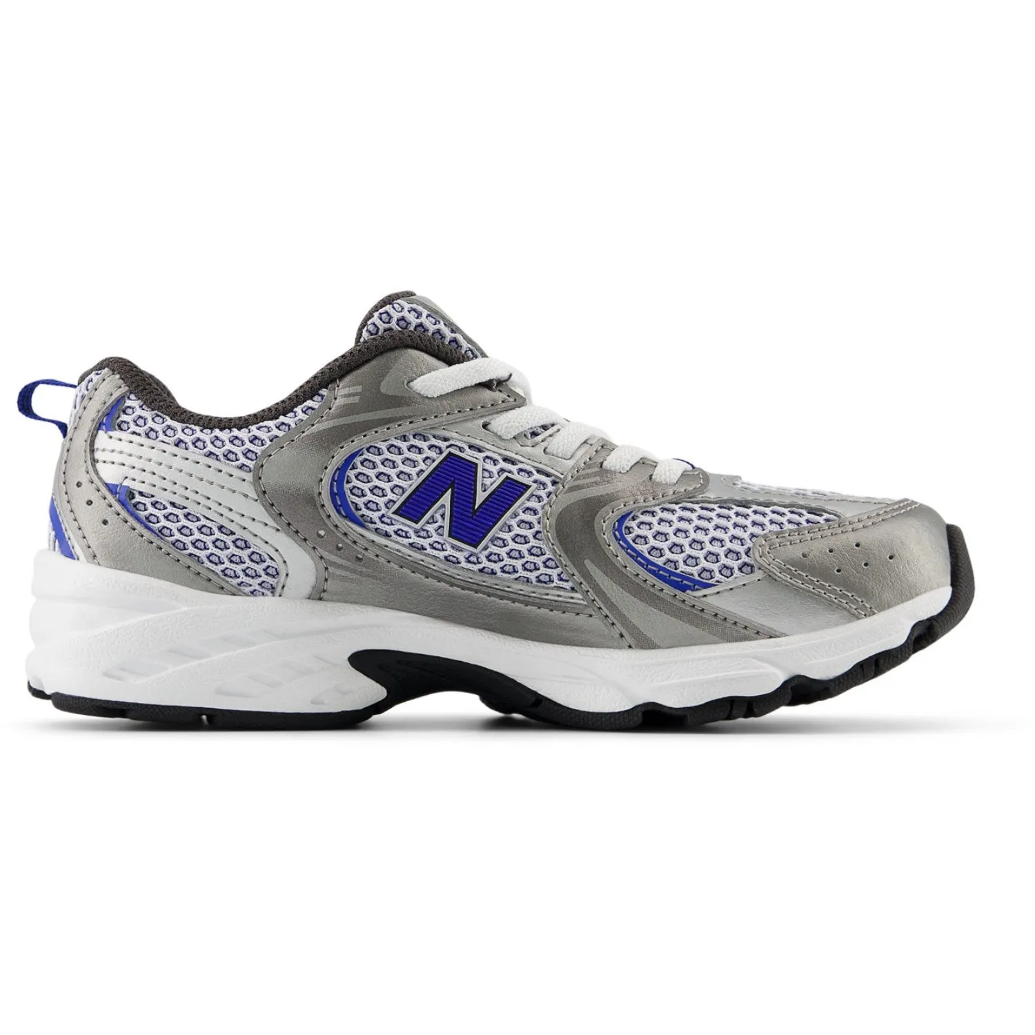 New Balance Dunkles Silber Metallic New Balance 530 Kinder Bungee Schnürsenkel Baby/Kinder_New-Balance