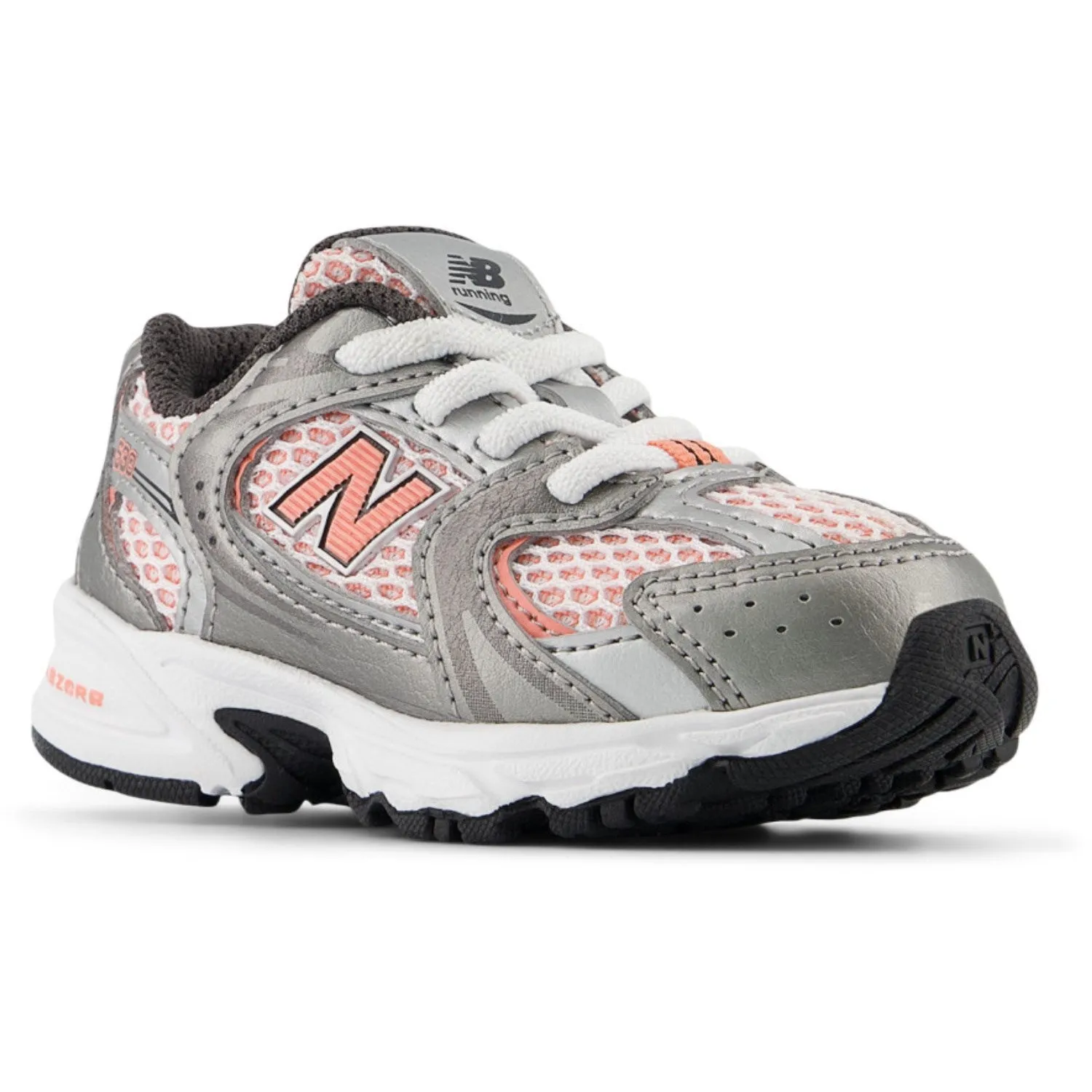 New Balance Dunkles Silber Metallic New Balance 530 Kinder Bungee-Schnürsenkel Baby/Kinder_New-Balance