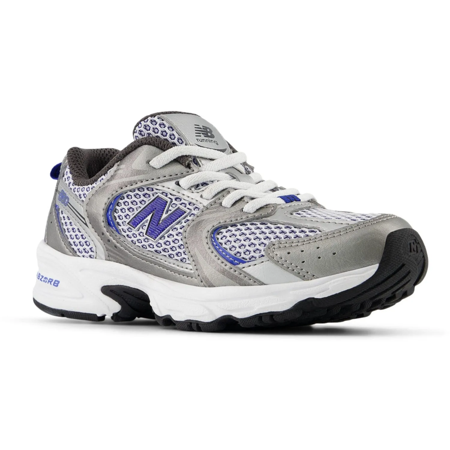 New Balance Dunkles Silber Metallic New Balance 530 Kinder Bungee Schnürsenkel Baby/Kinder_New-Balance