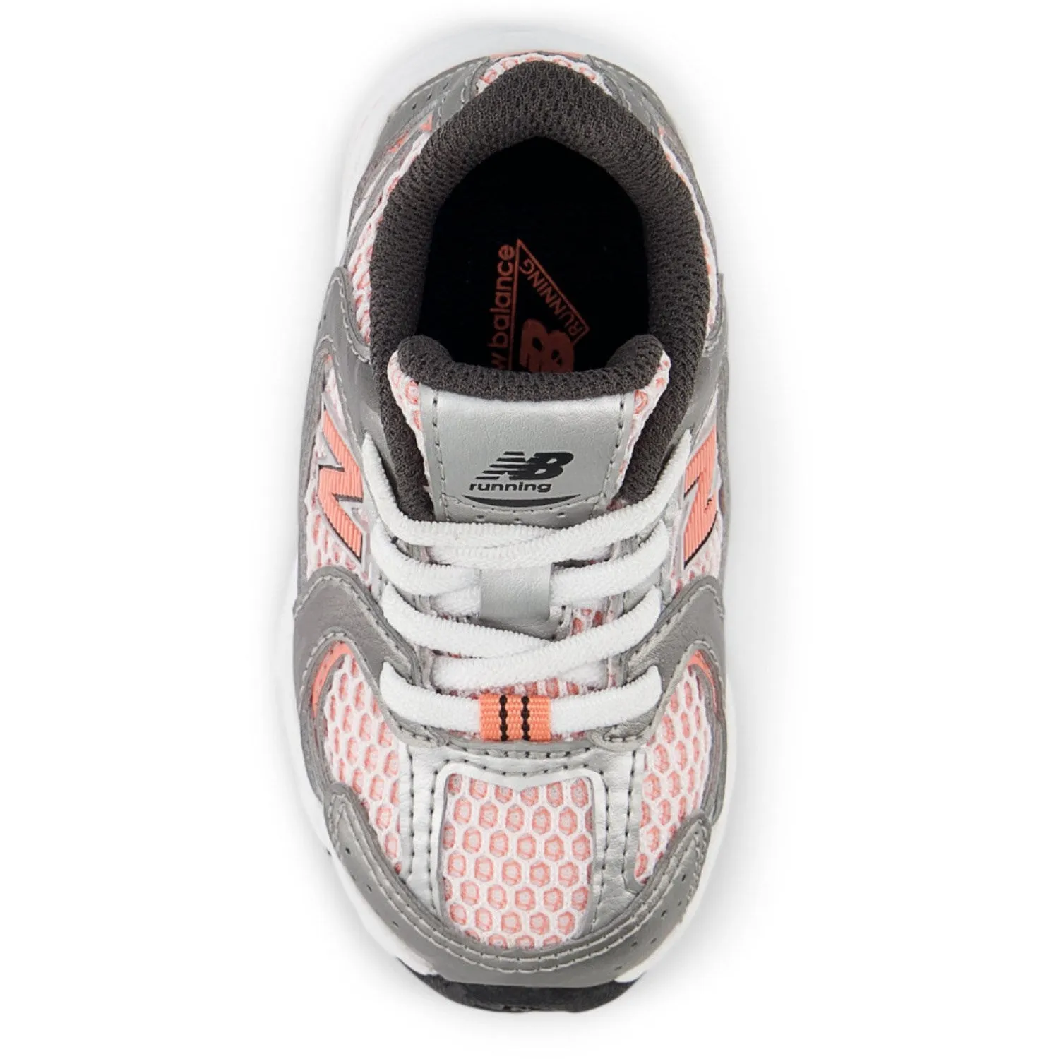 New Balance Dunkles Silber Metallic New Balance 530 Kinder Bungee-Schnürsenkel Baby/Kinder_New-Balance