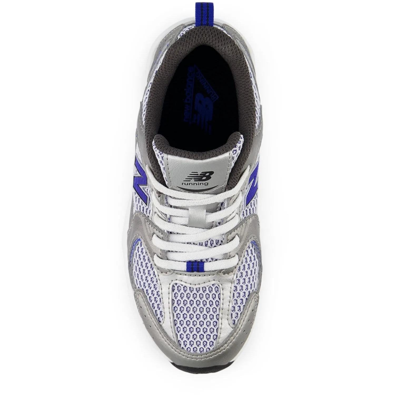 New Balance Dunkles Silber Metallic New Balance 530 Kinder Bungee Schnürsenkel Baby/Kinder_New-Balance