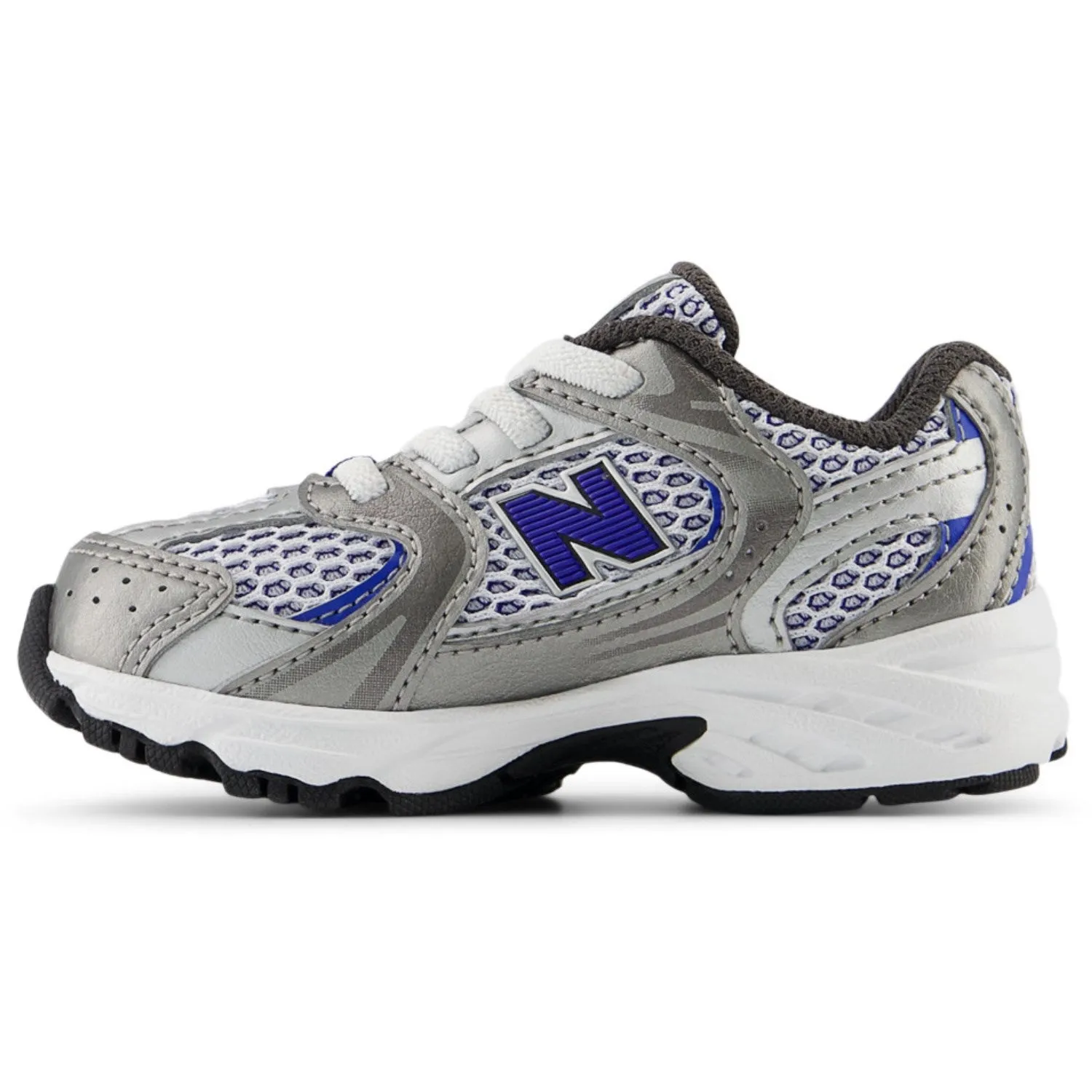 New Balance Dunkles Silber Metallic New Balance 530 Kinder Bungee-Schnürung Babykids_New-Balance