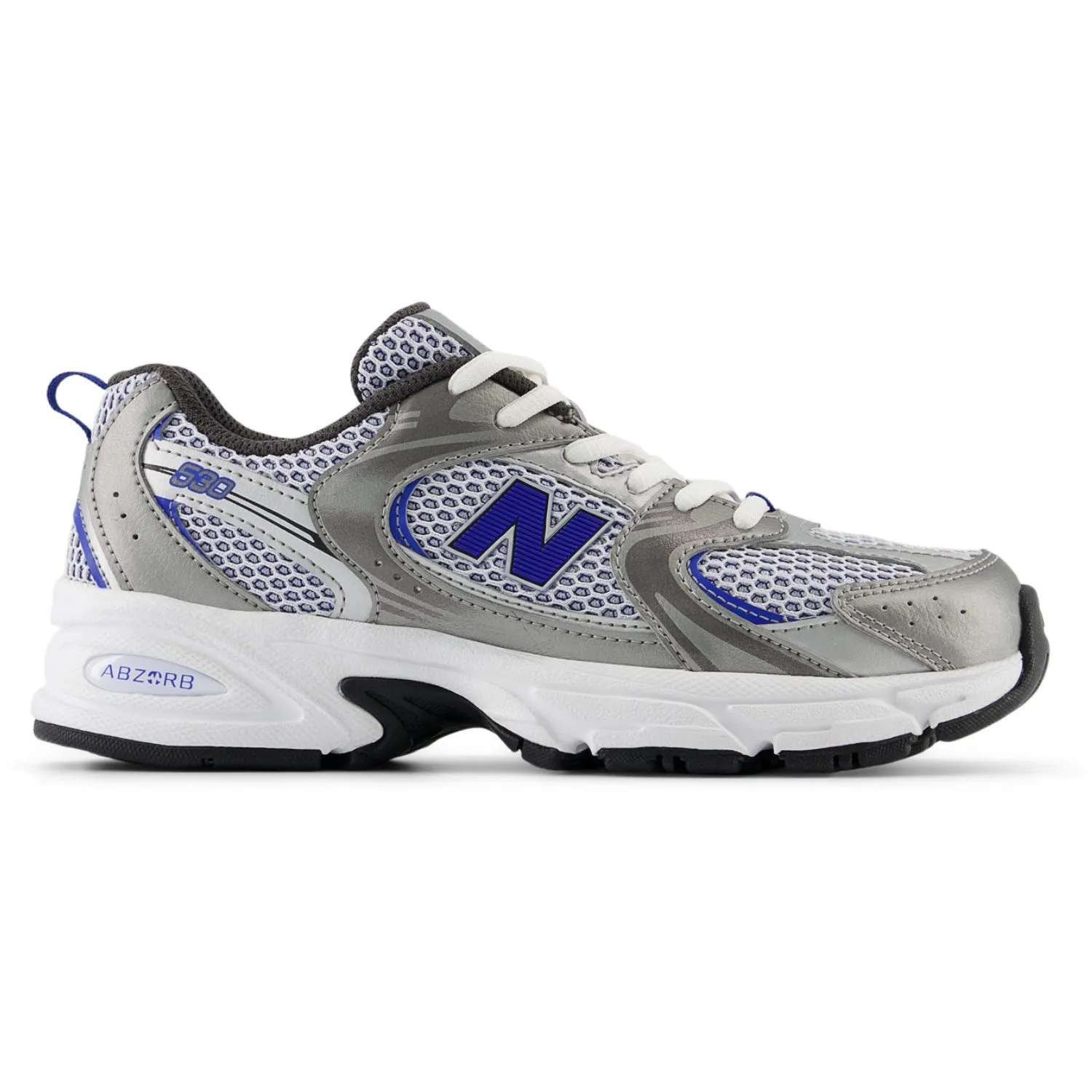 New Balance Dunkles Silber Metallic New Balance 530 Kinder Schnürsenkel Babykids_New-Balance